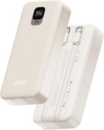 Basike Power Bank, Carregador Portátil Universal 20000mAh, USB-A(até 22.5W)+USB-C(até PD20W), Carregamento Rápido, Led Indicador de Bateria para iPhone/Samsung/Huawei/Xiaomi (Cáqui)