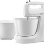 Batedeira Arno Mini Chef Portátil 400W com 2 Tigelas de 4 Litros 4 velocidades Função Pulsar Branca HM10 127v