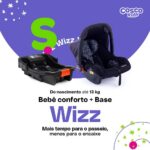 Bebê Conforto Cosco Kids Wizz com base: leve, seguro e confortável para bebês de 0 a 13 kg. - Imagem 2