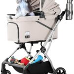 Beberoad Pets T4 Max: carrinho dobrável e impermeável para cães e gatos, com conforto e praticidade na viagem
