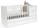 Berço Americano Multifuncional Formare Branco Acetinado Matic: conforto e praticidade para o quarto do bebê