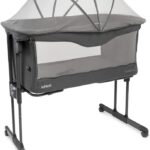 Berço Infanti Donatello co-bed Cinza Grafite: conforto e segurança para o bebê, com montagem rápida e acesso fácil.