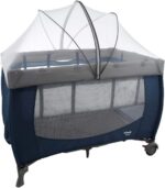 Berço Infanti Stelle 0 a 18kg: portátil, completo e seguro, com 2 alturas, trocador, mosquiteiro e abertura lateral. - Imagem 2