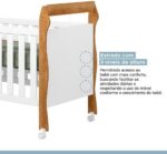 Berço Mini Cama 3 em 1 Soninho Tigus Baby Amadeirado em MDF com pintura UV, versatilidade e segurança para seu bebê. - Imagem 2