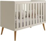 Berço Mini Cama Americano Isis Móveis Reller Areia em MDF com pintura UV, ideal para o quarto do bebê com segurança e praticidade. - Imagem 2