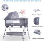 Berço Moisés 12em1 Just Littles portátil com mosquiteiro, acopla cama e oferece conforto e praticidade para o bebê - Imagem 2