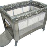 Berço Portátil Infantil Cercado Desmontável Lune Maxi Baby Cinza: conforto, segurança e praticidade para o seu bebê.