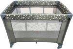 Berço Portátil Infantil Cercado Desmontável Lune Maxi Baby Cinza: conforto, segurança e praticidade para o seu bebê. - Imagem 2
