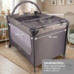 Berço Portátil Infantil Joly Baby Style com mosquiteiro e trocador: conforto, segurança e praticidade para o bebê. - Imagem 2