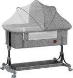 Berço Portátil Moises Co-bed com balanço e mosquiteiro: conforto, segurança e praticidade para o bebê em qualquer ambiente.