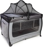 Berço Portátil Safety 1st Falcon Grey Night: mais espaço, conforto e praticidade para bebê até 20kg.