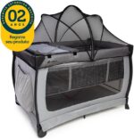 Berço Portátil Safety 1st Falcon Grey Night: mais espaço, conforto e praticidade para bebê até 20kg. - Imagem 2