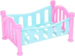 Berço Sonho Pitica Tilin Brinquedos: berço de plástico para bonecas, cores alegres e qualidade para brincar.