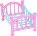 Berço Sonho Pitica Tilin Brinquedos: berço de plástico para bonecas, cores alegres e qualidade para brincar. - Imagem 2