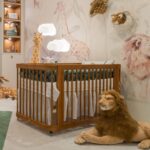 Berço de Bebê Evolutivo Linha Cromo Quater 3 em 1, madeira pinus, acompanha colchão no mini berço e cresce com seu bebê. - Imagem 2