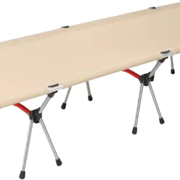 Berço de acampamento dobrável em liga de alumínio: resistente, estável e portátil para adultos em qualquer aventura.