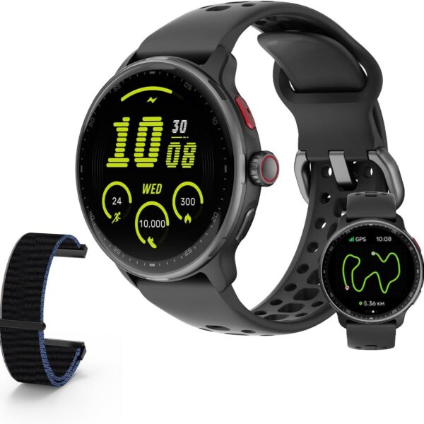 Bettdow SmartWatch GPS com AMOLED 1,43", chamadas Bluetooth, 120+ modos esportivos e compatível com Android e iOS.