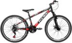 Bicicleta Aro 26 KOG Flay 18v: quadro em alumínio, freio disco e garfo de suspensão para mais conforto e desempenho.
