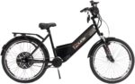 Bicicleta Elétrica Confort 800W 48V 15Ah Preta: mobilidade sustentável, confortável e segura para o dia a dia.