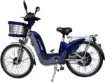 Bicicleta Elétrica E-Maxx Duos 800W azul: autonomia, segurança e praticidade para seu dia a dia.
