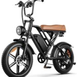 Bicicleta Elétrica HDJ G60 1000W: até 70km de autonomia, suspensão dupla e freio hidráulico para mobilidade urbana segura.