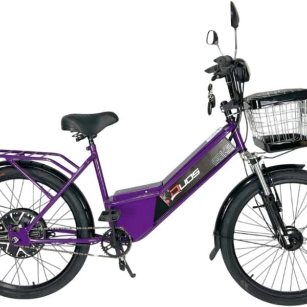 Bicicleta Elétrica New Confort 800W 48V 15Ah: mobilidade silenciosa e sem poluição para o dia a dia.
