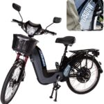 Bicicleta Elétrica Wehawk HW03 500W com bateria recarregável e mobilidade prática para suas compras e deslocamentos.
