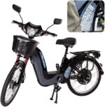 Bicicleta Elétrica Wehawk HW03 500W com bateria recarregável e mobilidade prática para suas compras e deslocamentos.