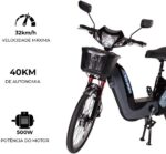Bicicleta Elétrica Wehawk HW03 500W com bateria recarregável e mobilidade prática para suas compras e deslocamentos. - Imagem 2