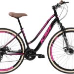 Bicicleta Feminina Aro 29 KSW Sunny: leveza, conforto e freio a disco para pedalar com segurança e estilo.