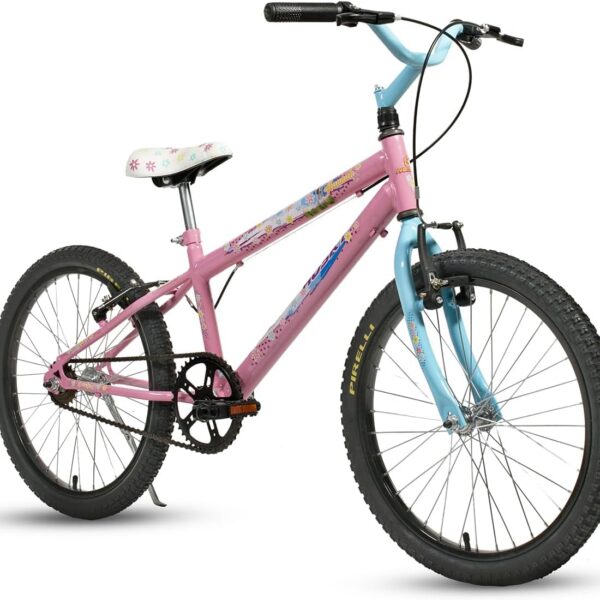 Bicicleta Infantil Feminina Aro 20 Princesa Hannah Husky: segurança, conforto e design encantador para meninas de 7 a 12 anos.