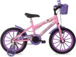 Bicicleta Mormaii Aro 16 Sweet Girl Rosa: segurança, resistência e diversão para crianças de 4 a 7 anos.