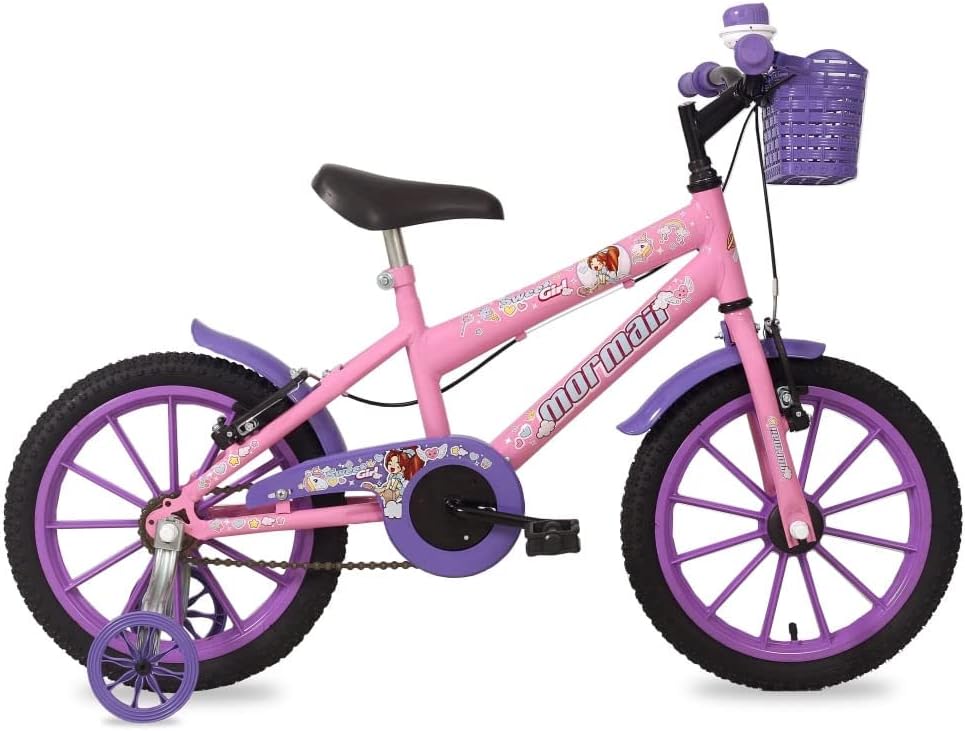 Bicicleta Mormaii Aro 16 Sweet Girl Rosa: segurança, resistência e Bicicleta Mormaii Aro 16 Sweet Girl Rosa: segurança, resistência e diversão para crianças de 4 a 7 anos.