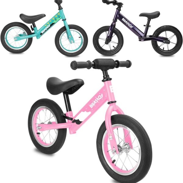 Bicicleta de Equilíbrio Infantil ajustável: leve, segura e ideal para desenvolver equilíbrio e coordenação com diversão.