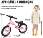 Bicicleta de Equilíbrio Infantil ajustável: leve, segura e ideal para desenvolver equilíbrio e coordenação com diversão. - Imagem 2