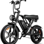 Bicicleta de montanha com pneu largo 20x4, 7 velocidades e desempenho off-road de até 51 km/h.