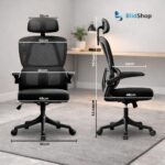 BlidShop Veneza: cadeira ergonômica com suporte lombar, reclínio e altura ajustável para mais conforto no trabalho. - Imagem 2