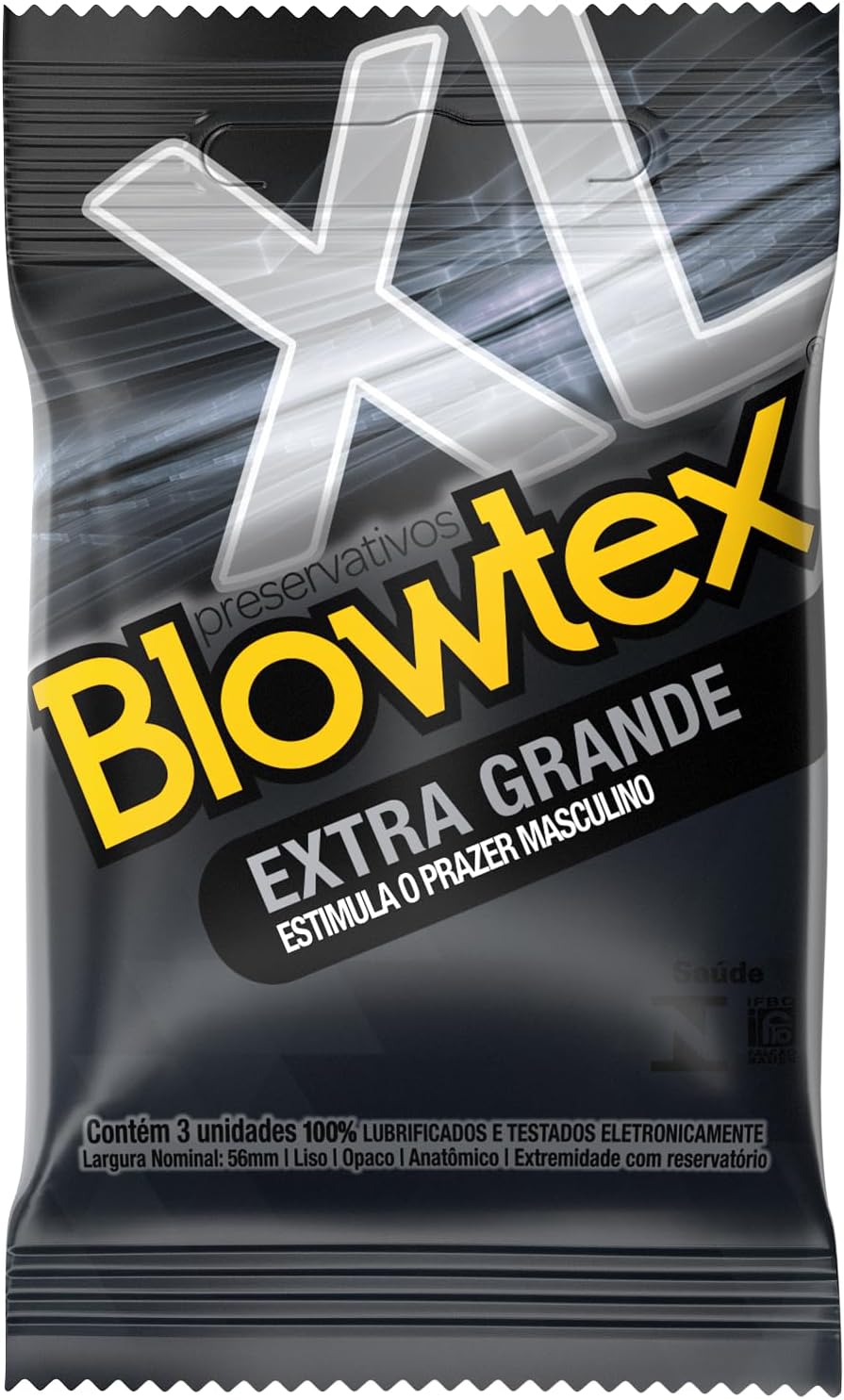 Blowtex Preservativo Extra Grande Com 3 Unidades Blowtex Preservativo Extra Grande Com 3 Unidades