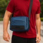 Bolsa Carteiro Masculina Impermeável Nylon Transversal com 4 Bolsos e Várias Divisórias para Mais Praticidade - Imagem 2