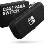 Bolsa Case Nintendo Switch e OLED rígida EVA com porta jogos e alça, proteção completa para console e acessórios