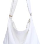 Bolsa Covelin feminina grande de lona: hobo casual, leve e espaçosa para o dia a dia