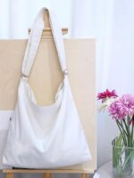 Bolsa Covelin feminina grande de lona: hobo casual, leve e espaçosa para o dia a dia - Imagem 2