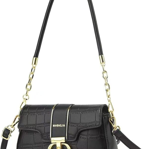 Bolsa Feminina Crossbody K15 Preto: estilo moderno, ajuste confortável e uso versátil no dia a dia, trabalho e festas