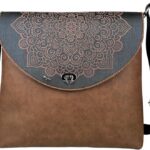 Bolsa Feminina Transversal Média Café Magicc B-230: estilo e praticidade para o dia a dia