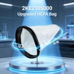 Bolsa HEPA 2Ke2105000 para aspirador Hoover e Royal: filtragem eficiente e compatibilidade ideal para reposição profissional. - Imagem 2