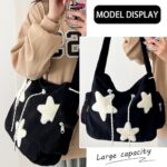 Bolsa KAMEILONG de veludo cotelê feminina: estilo Y2K, espaçosa e prática para o dia a dia. - Imagem 2