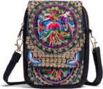 Bolsa Levayhill bordada para celular, leve e compacta, ideal para moedas e viagens no dia a dia