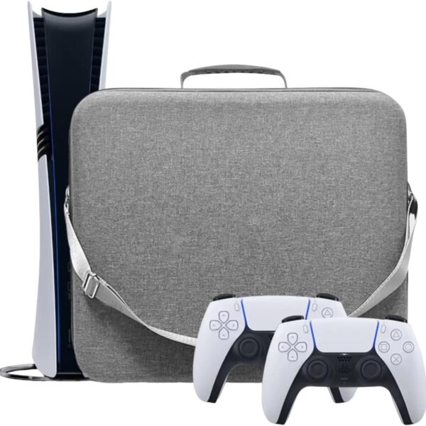 Bolsa Mochila Transporte Para Playstation 5 Pro e Acessórios Cinza