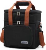 Bolsa Térmica Premium Preto: alta capacidade e isolamento eficiente para praia, lazer e refeições frescas
