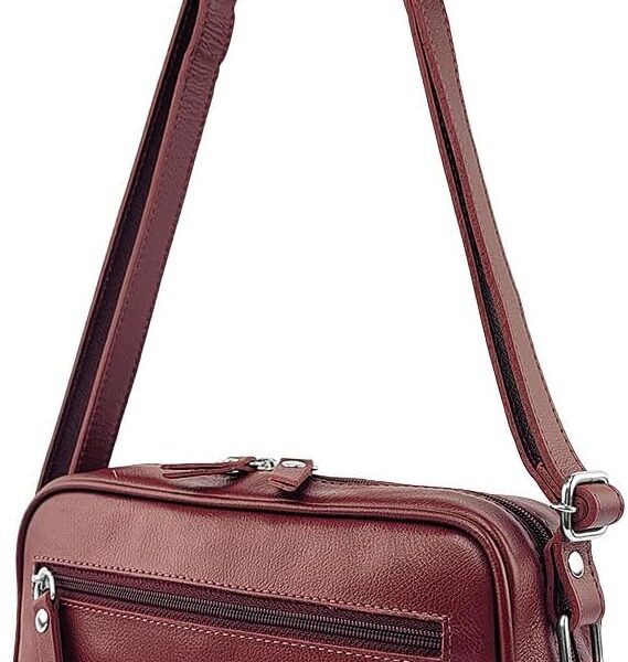 Bolsa Tiracolo FIDENZA em Couro: elegância e praticidade para o dia a dia feminino, com design compacto e sofisticado.